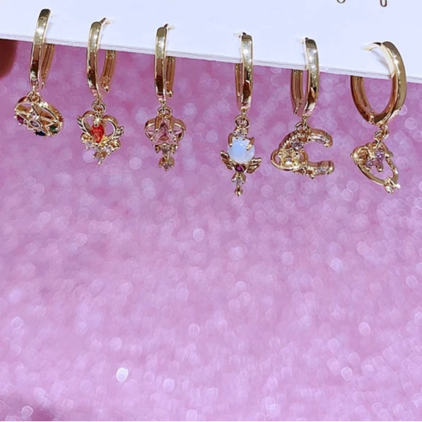 MOONSPELL Magical Moon Wand Earrings