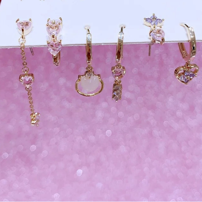 SWEETHEART Pink Heart Earrings