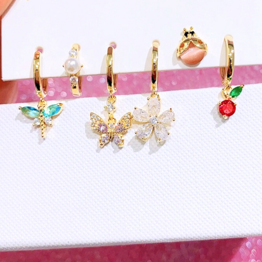 LOVEBUG Butterfly Dragonfly Ladybug Earrings